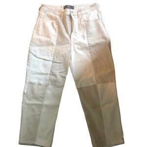 VTG Hollister Ultra High Rise Straight Crop Barrel Jean 32X25 Curvy Color-Block